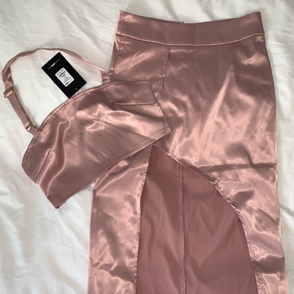 Smooth as Silk Satin Set - Blush from Fashion Nova - Picture 6 of 6